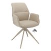 Židle s područkami Wayne Stof Glory Beige 05 Leg Black 360° Return-system (Color Beige 05)