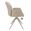 Židle s područkami Wayne Stof Glory Beige 05 Leg Black 360° Return-system (Color Beige 05)