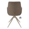Židle s područkami Wayne Stof Glory Beige 05 Leg Black 360° Return-system (Color Beige 05)