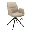 Židle s područkami Wayne Stof Glory Beige 05 Leg Black 360° Return-system (Color Beige 05)
