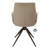 Židle s područkami Wayne Stof Glory Beige 05 Leg Black 360° Return-system (Color Beige 05)