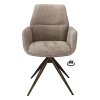 Židle s područkami Wayne Stof Glory Beige 05 Leg Black 360° Return-system (Color Beige 05)