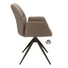 Židle s područkami Wayne Stof Glory Beige 05 Leg Black 360° Return-system (Color Beige 05)