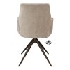 Židle s područkami Wayne Stof Glory Beige 05 Leg Bronze 360° Return-system (Color Beige 05)