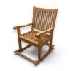 5290 4 kreslo houpaci teak 64x88x106
