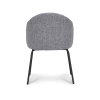 Židle s područkami Beau Stof Oasis Grey 65 Leg Black (Color Grey 65)
