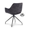 Armstoel Nova (Return-System) Microleder Bull Anthracite 67 Leg Black (Barva Anthracite 67)