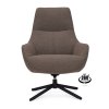 Křeslo Vancouver Microleder Bull Liver 10 Poot Zwart 360° Draaibaar (Color Liver 10)