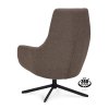 Křeslo Vancouver Microleder Bull Liver 10 Poot Zwart 360° Draaibaar (Color Liver 10)