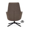 Křeslo Vancouver Microleder Bull Liver 10 Poot Zwart 360° Draaibaar (Color Liver 10)