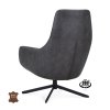 Křeslo Vancouver Microleder Bull Liver 10 Poot Zwart 360° Draaibaar (Color Liver 10)