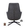 Křeslo Vancouver Microleder Bull Liver 10 Poot Zwart 360° Draaibaar (Color Liver 10)