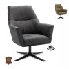 Bronco Draaifauteuil Bull%20Graphite%2066 Schildje%20 %20Hoofdfoto